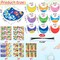 30‑Piece DIY Felt Visor Hat Craft Kit for Kids | Bulk Summer Sun Hat Activities with Stickers for Hawaiian Luau, Under the Sea & Beach Party Supplies